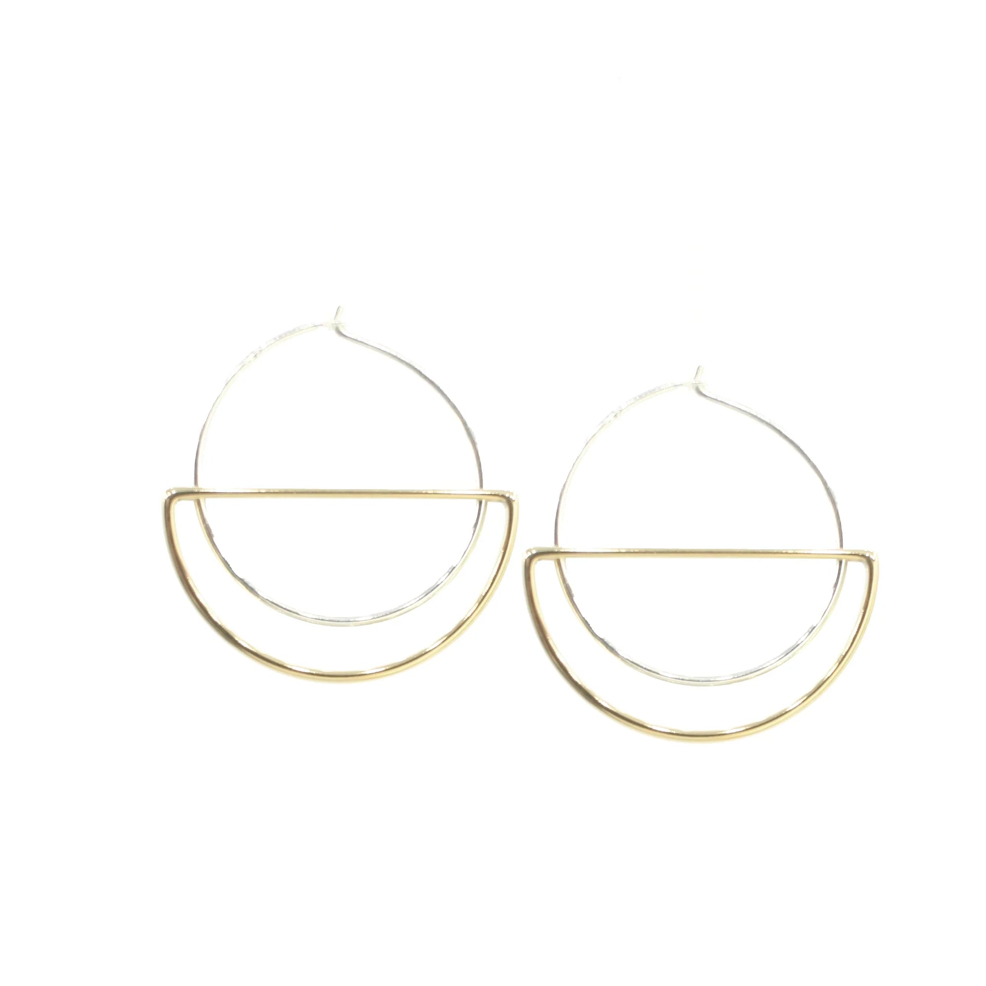 Hanging Moon Earrings
