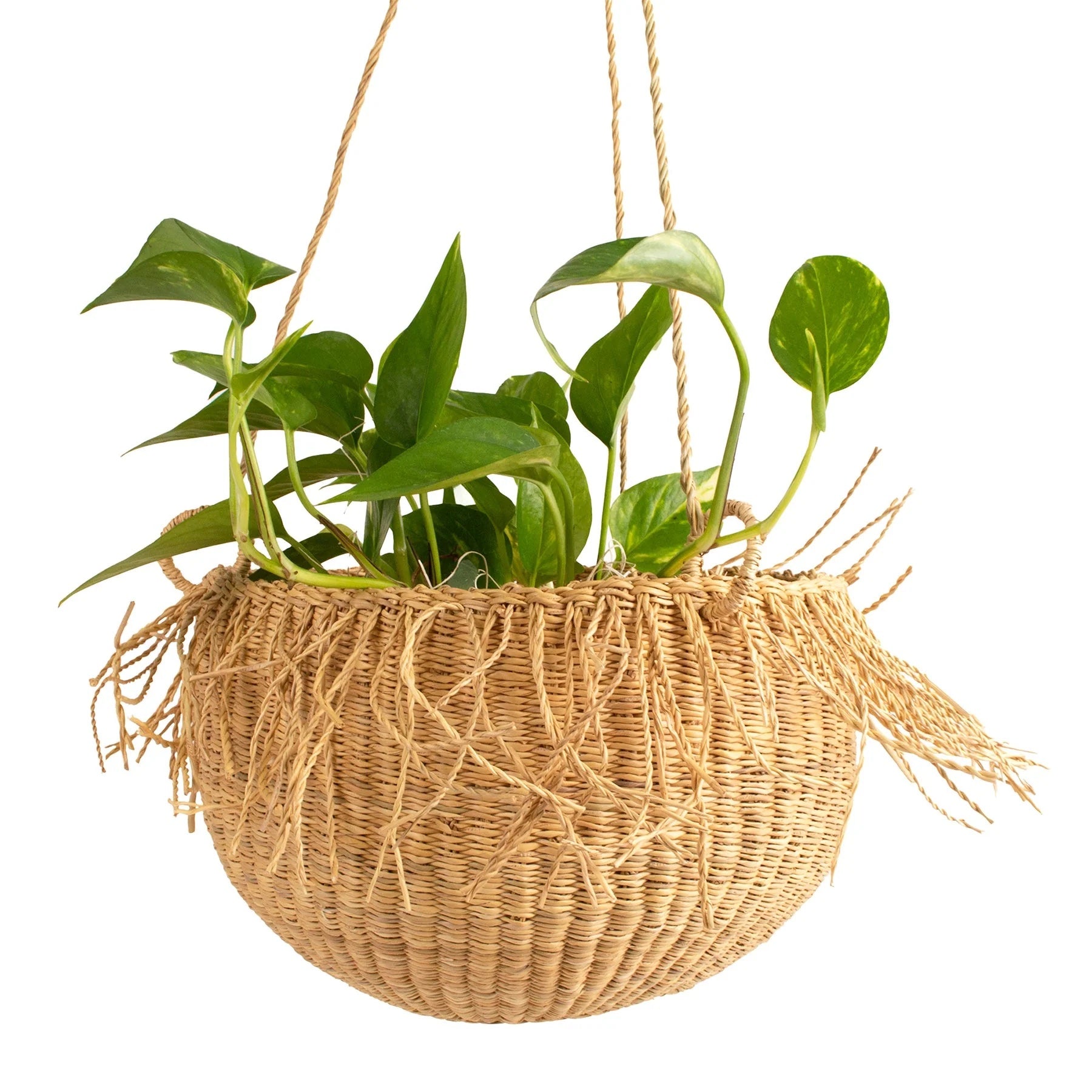 Earthen Craft Catch All 11" Hanging Planter - Zawadisha