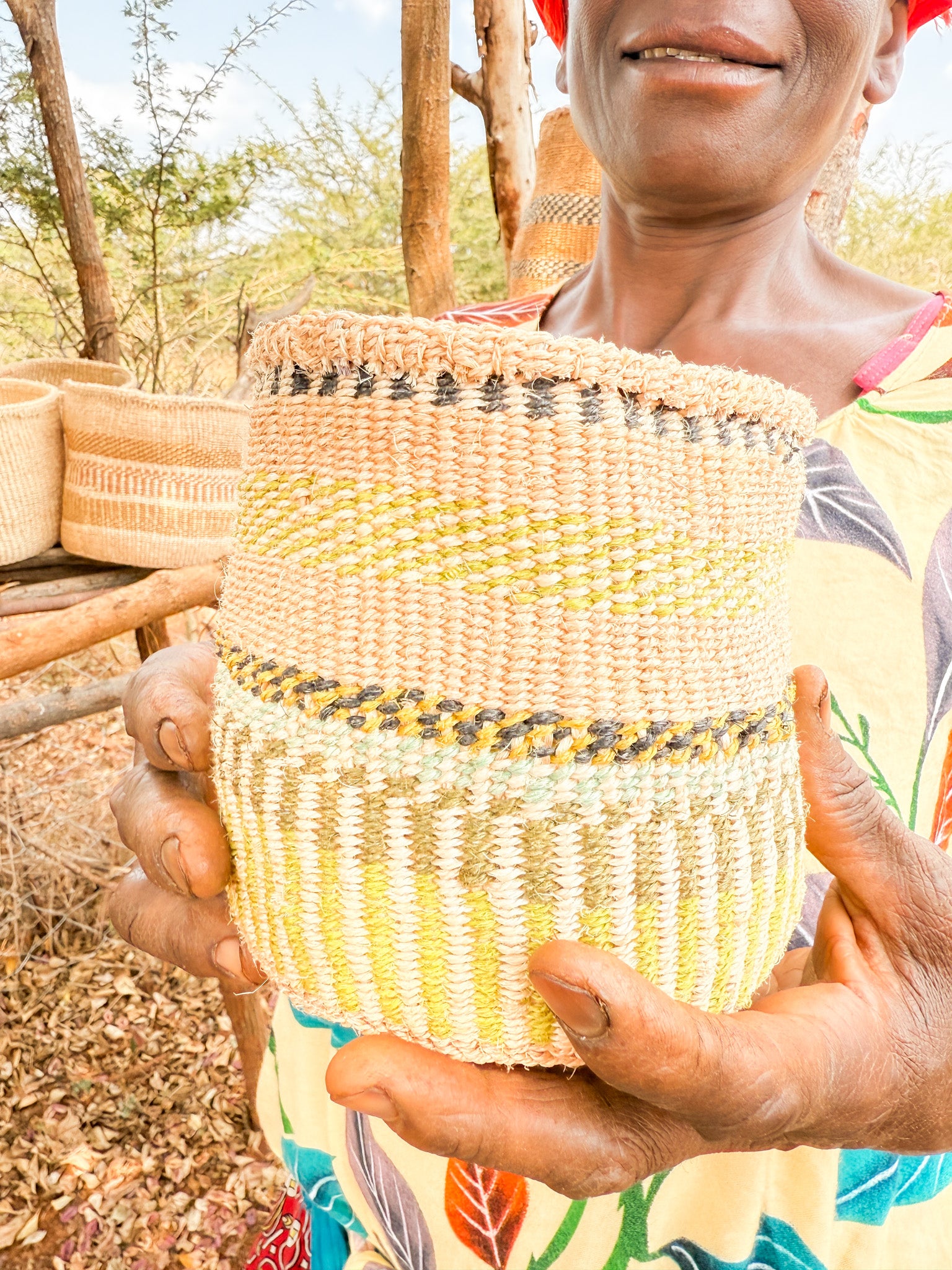 Sisal Thick Weave Basket | Mia Moja