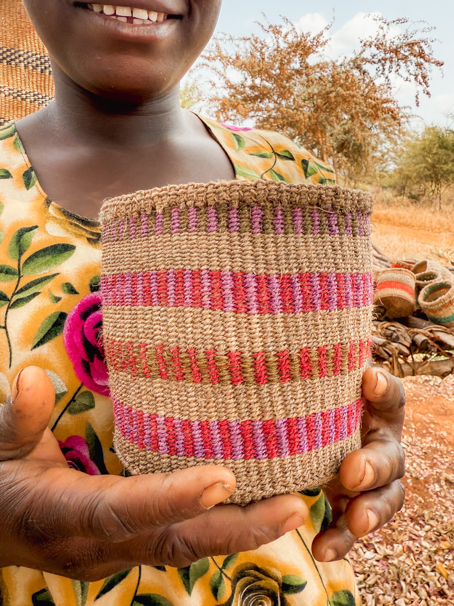 Sisal Thick Weave Basket | Tisini na Saba