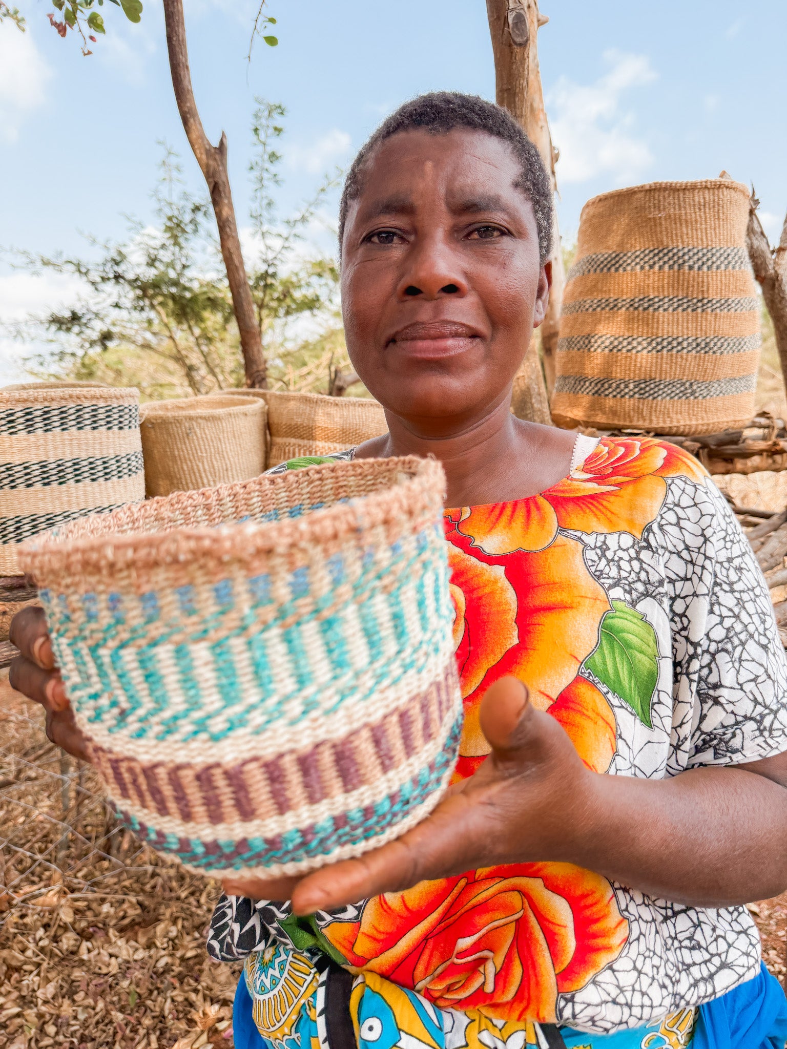 Sisal Thick Weave Basket