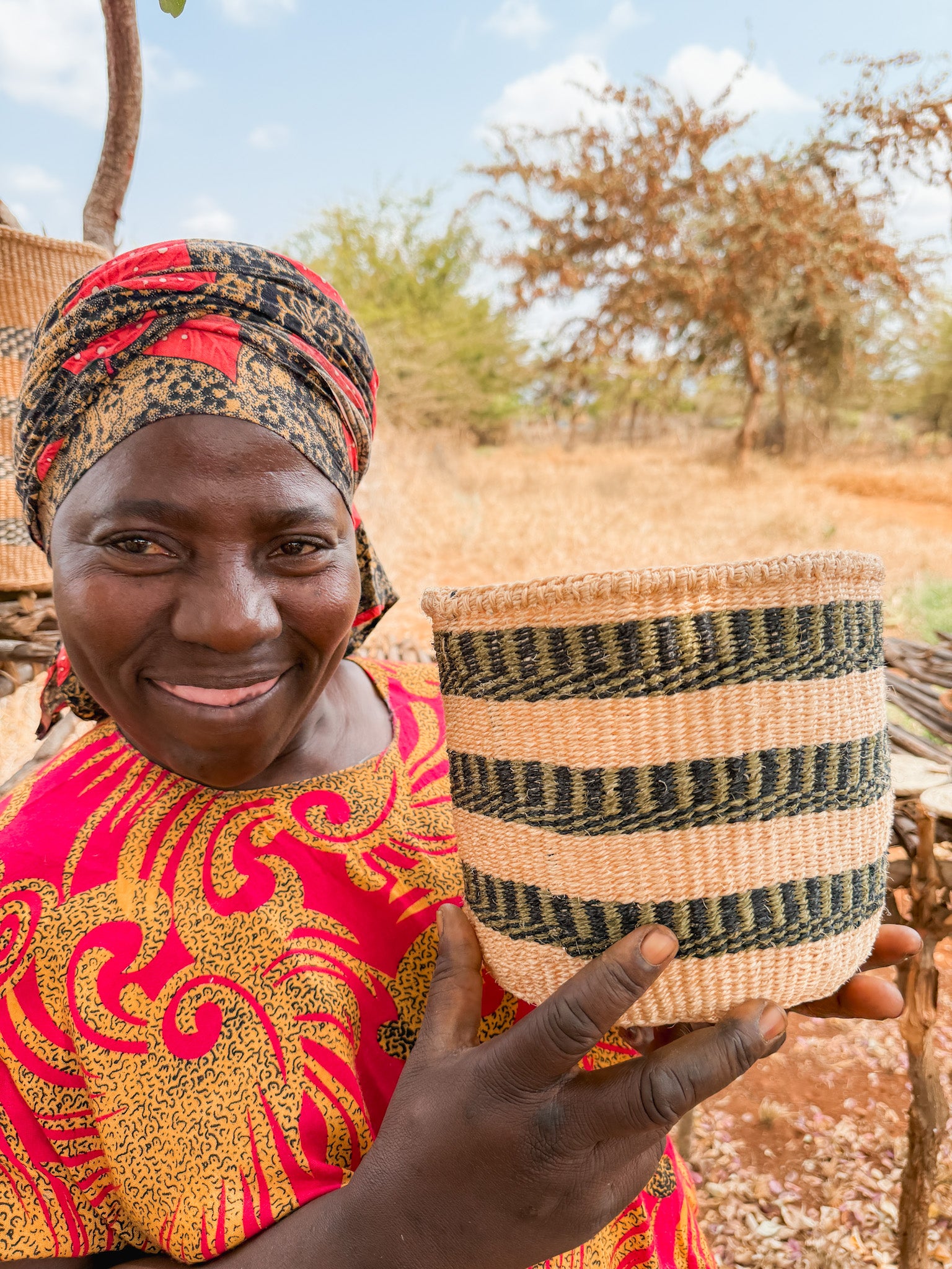 Sisal Thick Weave Basket | Mia na Moja Bili