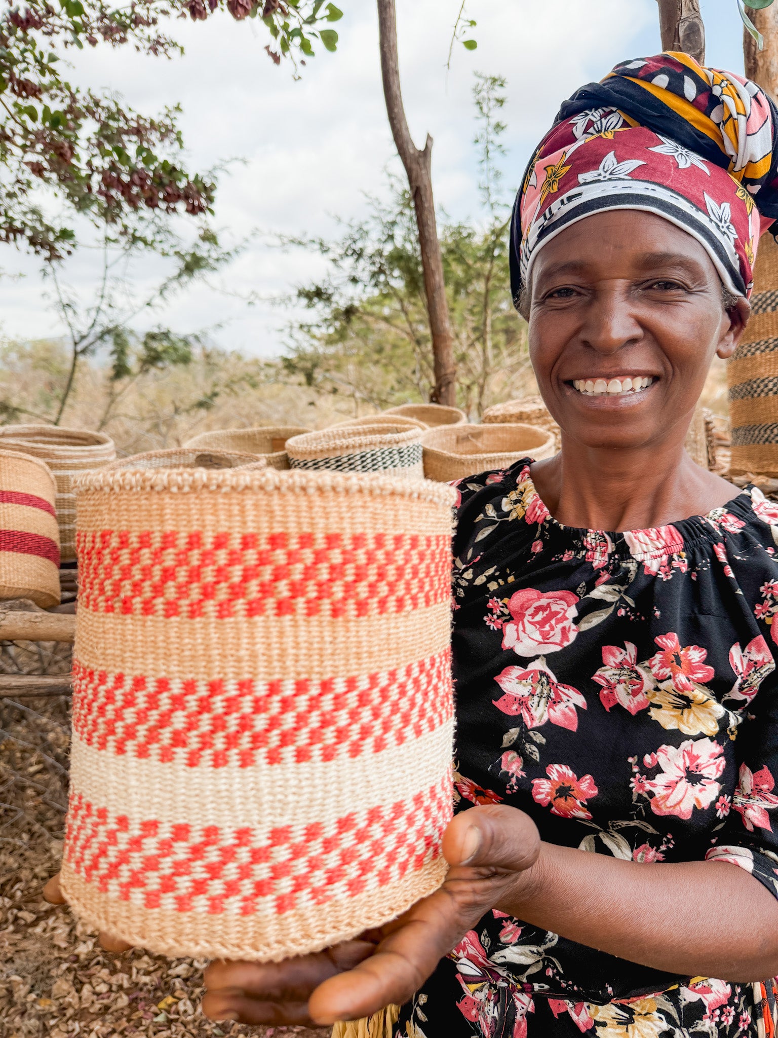 Sisal Thick Weave Basket | Mia na Moja Moja