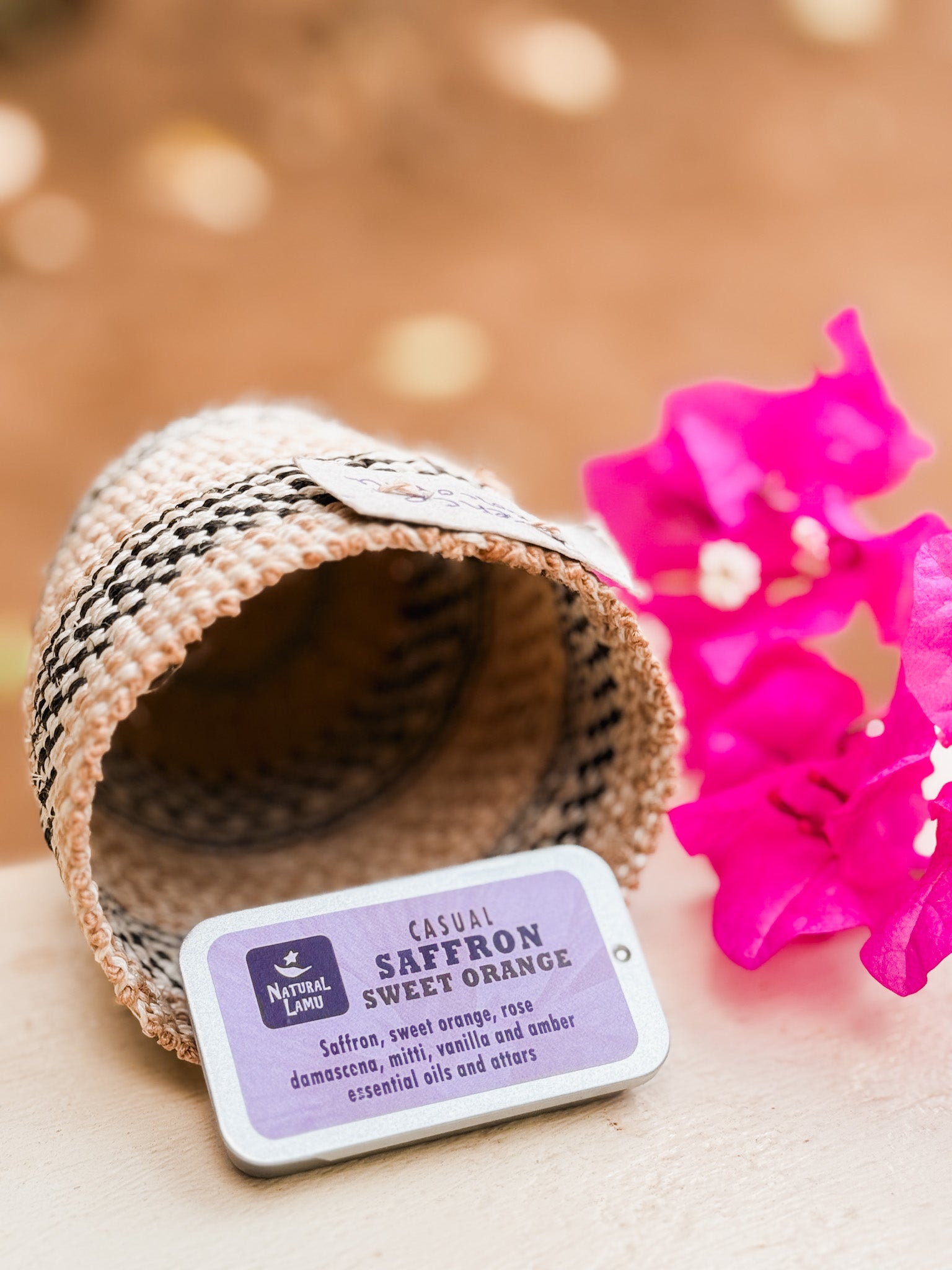 Natural Lamu Solid Perfumes | Casual Saffron Sweet Orange