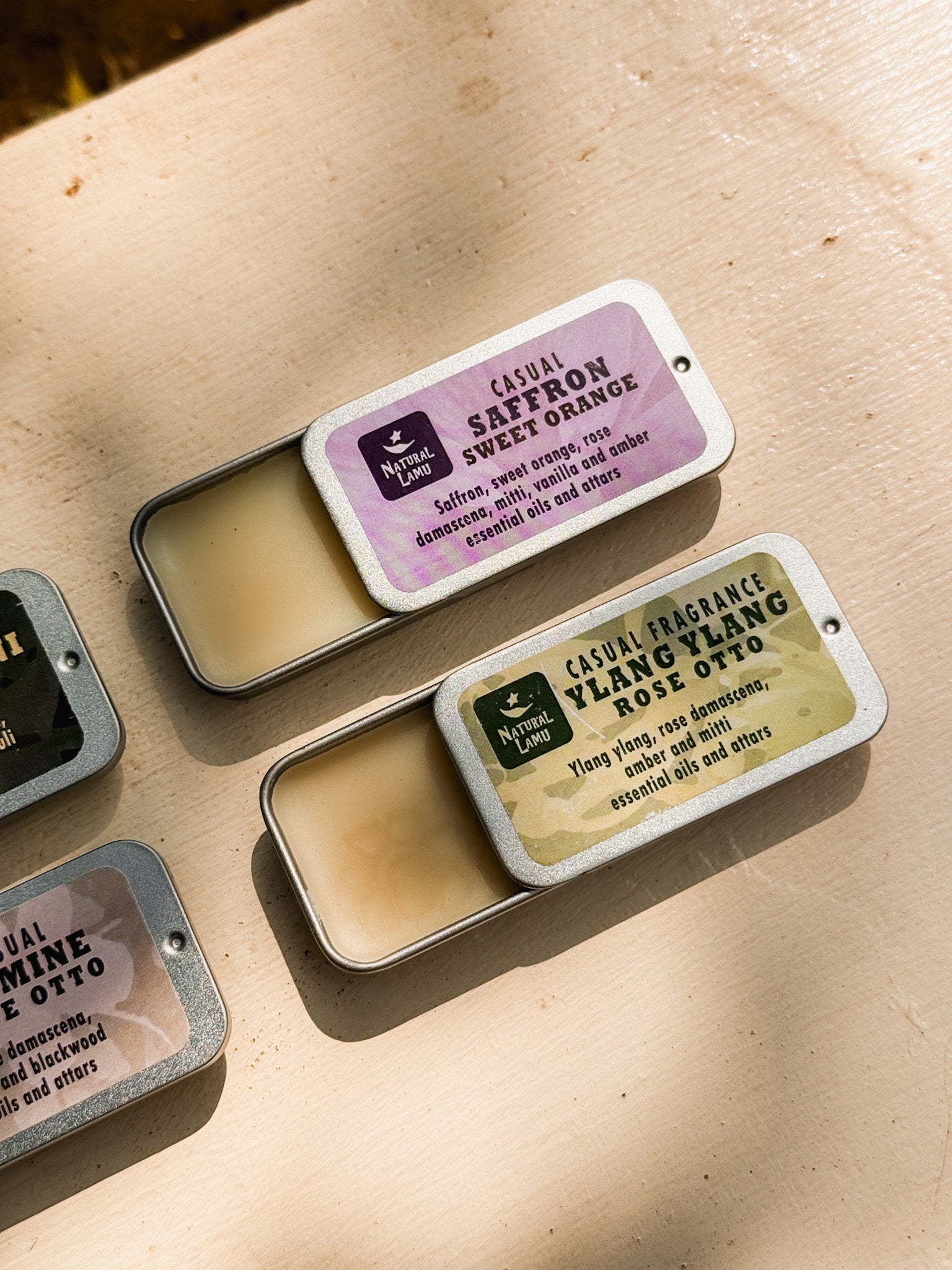 Natural Lamu Solid Perfumes | Casual Saffron Sweet Orange