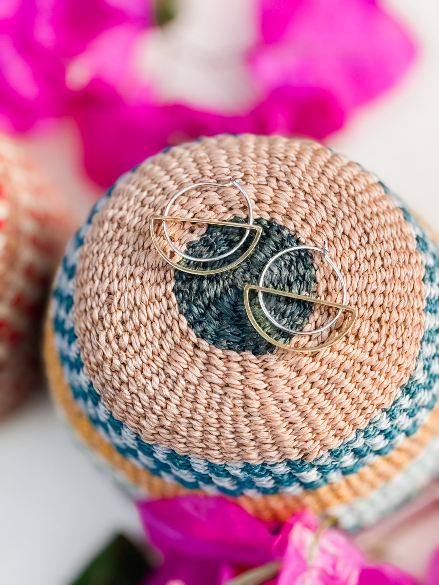 Hanging Moon Earrings
