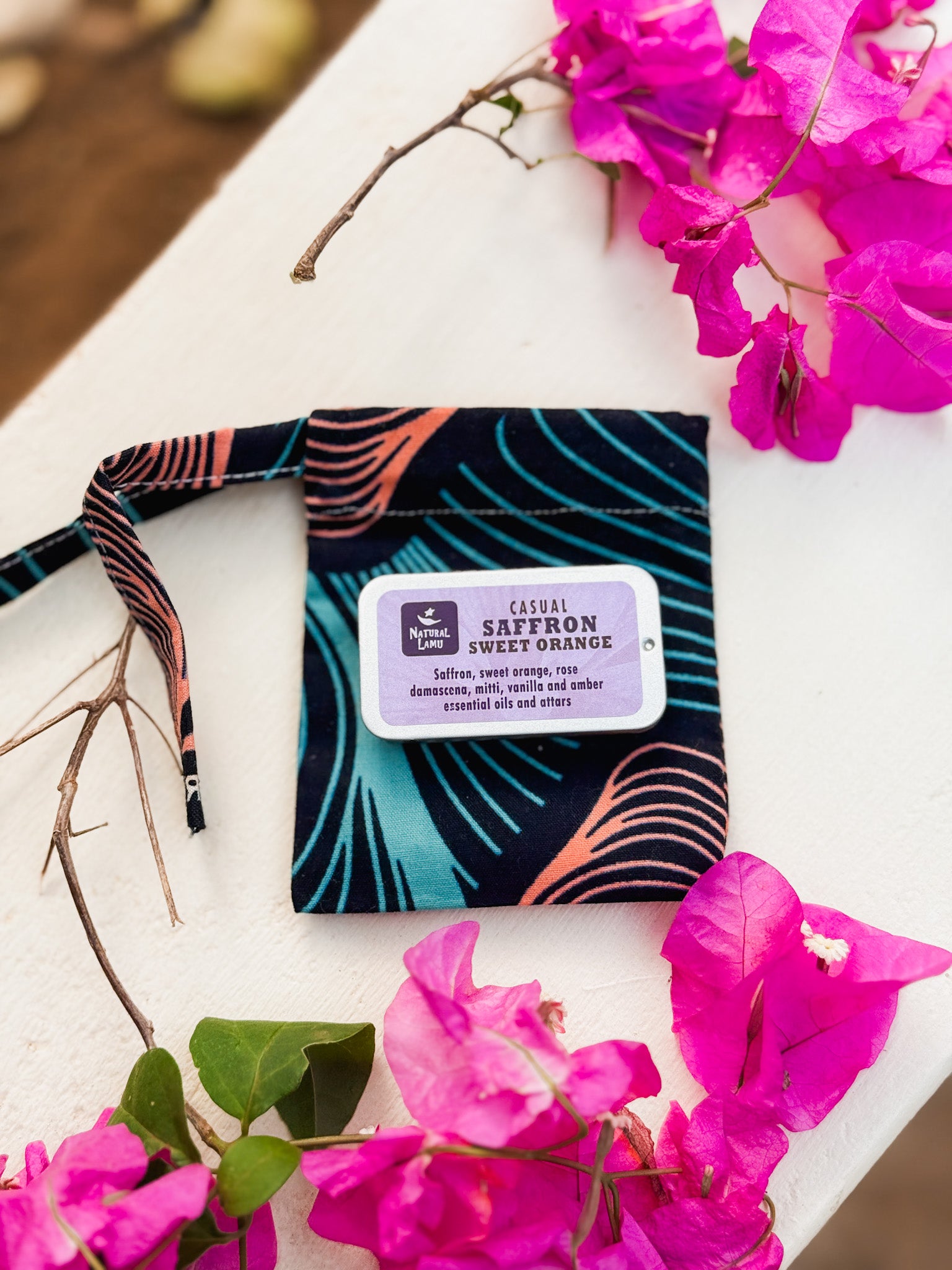 Natural Lamu Solid Perfumes | Casual Saffron Sweet Orange
