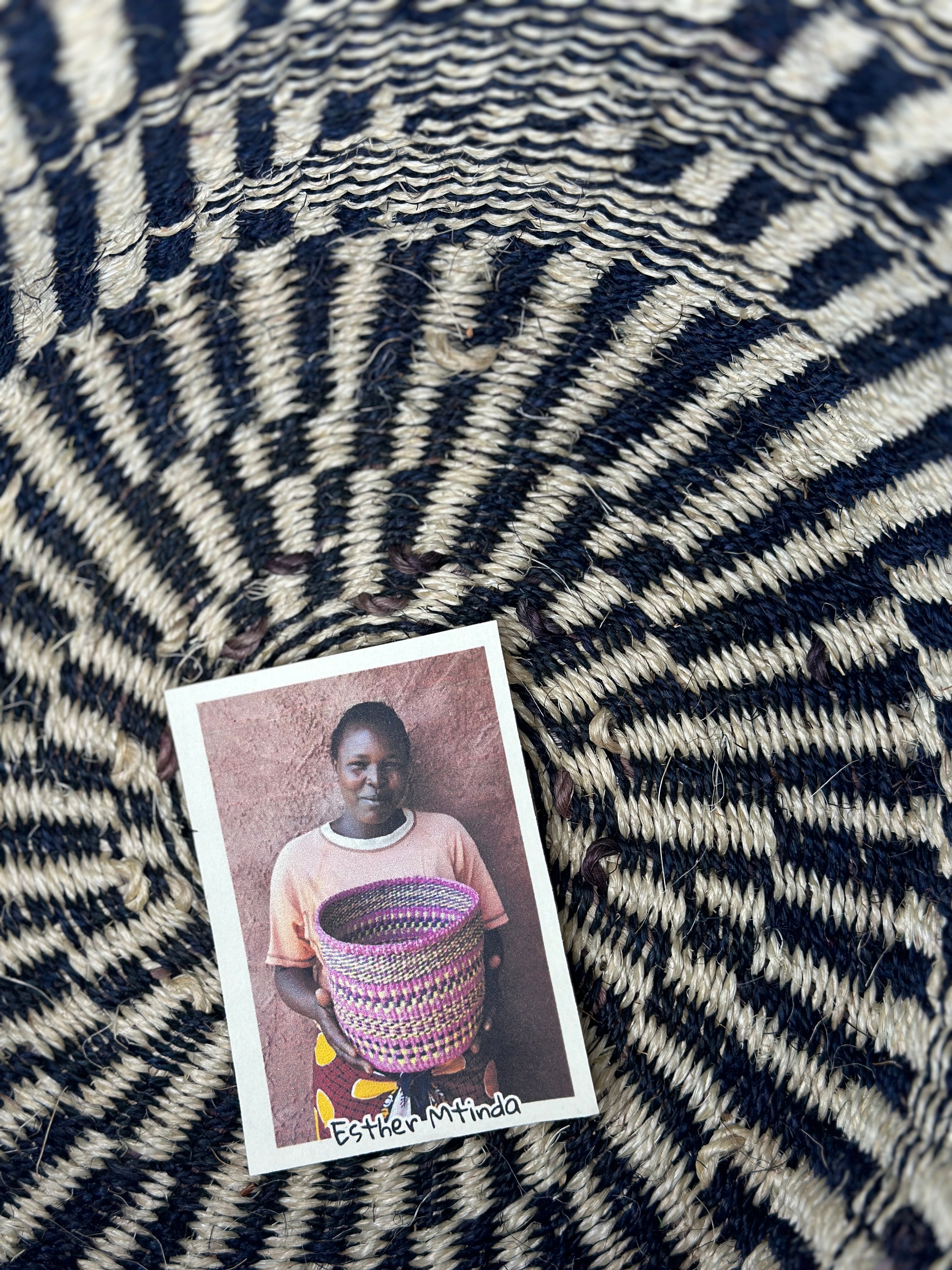 Sisal Thick Weave Bag | Zebra - Zawadisha