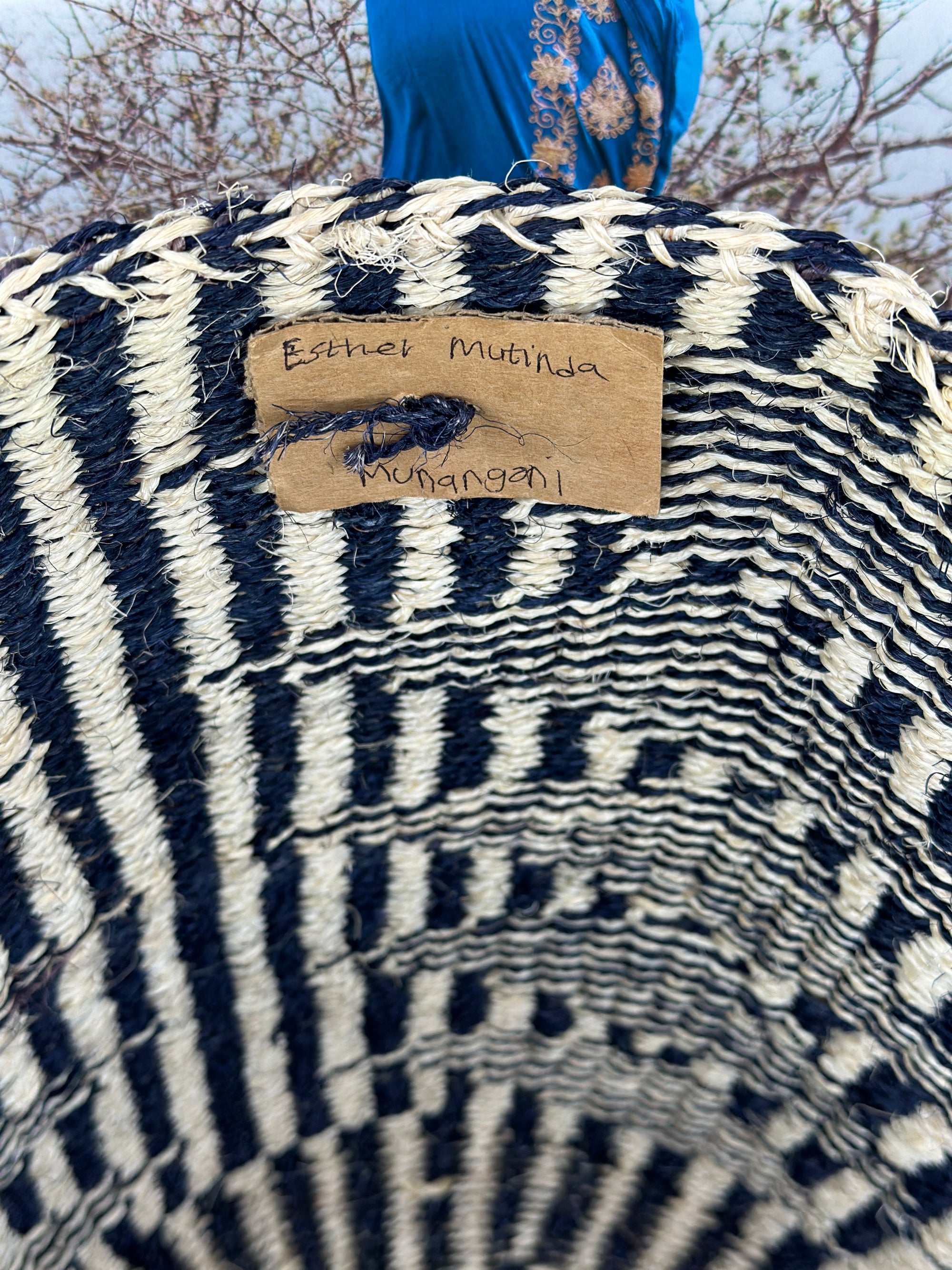 Sisal Thick Weave Bag | Zebra - Zawadisha