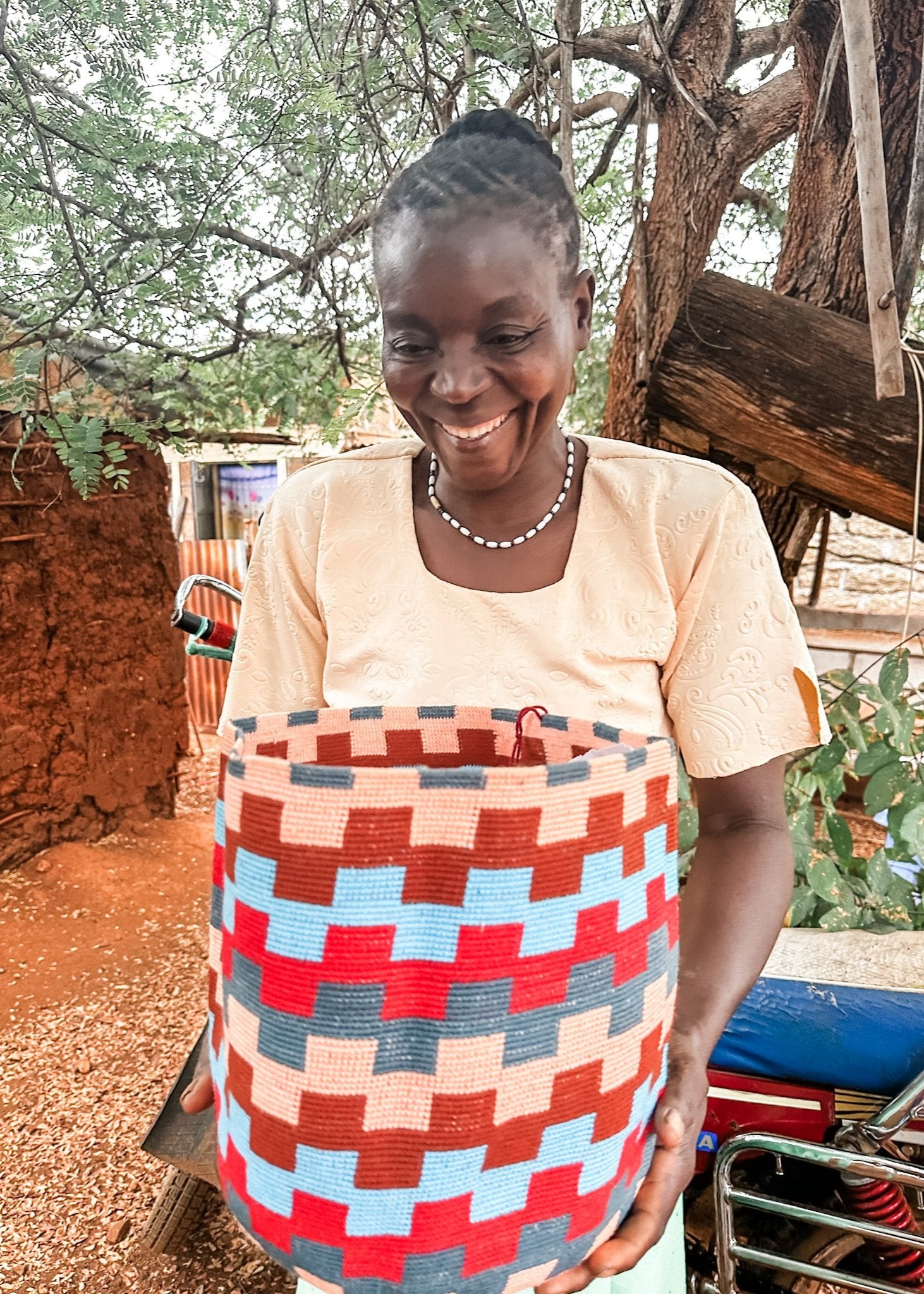 Crochet basket from Kenya