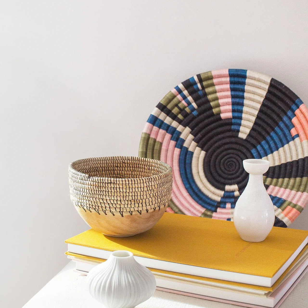 Copabu Wooden & Woven Bowl | Natural