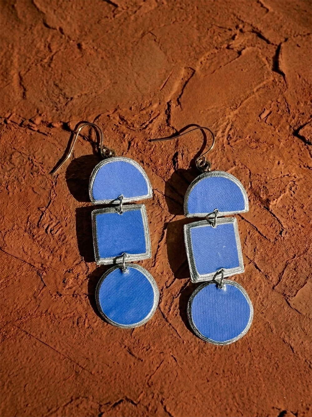 Lindiwe Paper Pulp Earrings by Quazi Designs featuring eco-friendly, handcrafted earrings with a natural paper pulp finish.