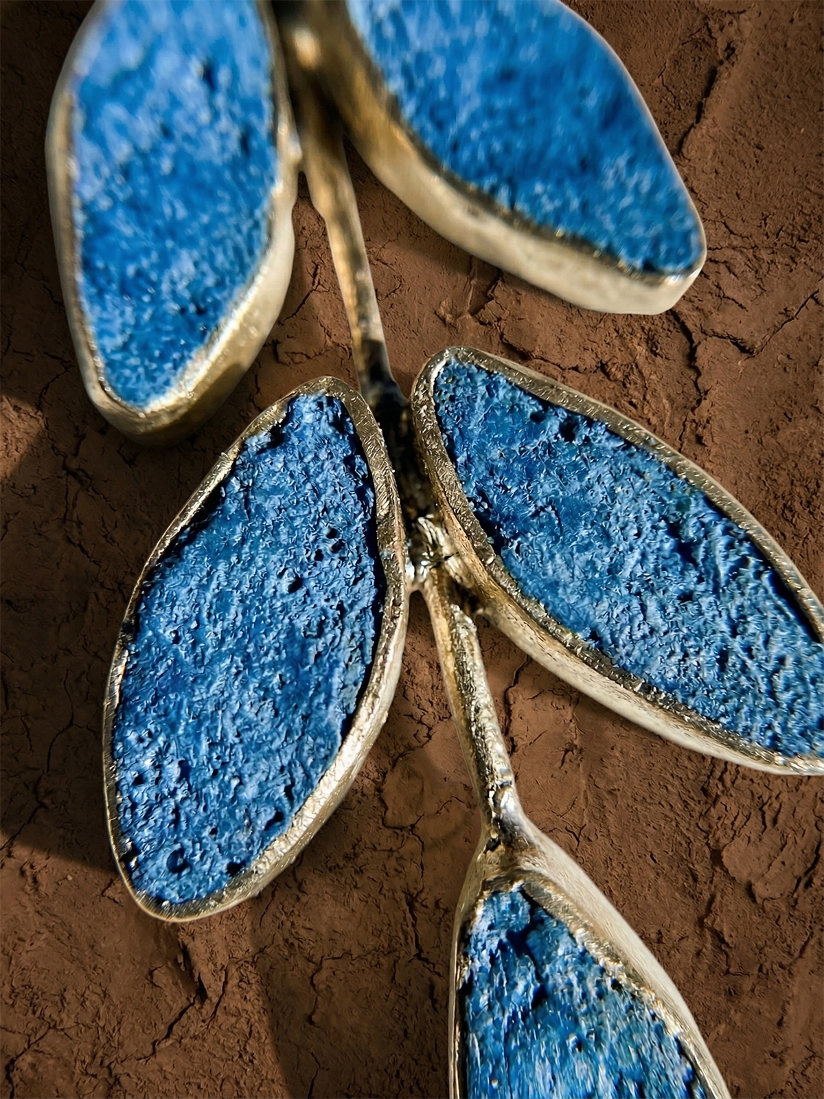 Posy Paper Pulp Earrings by Quazi Designs featuring delicate, colorful floral-inspired paper pulp jewelry on a white background.