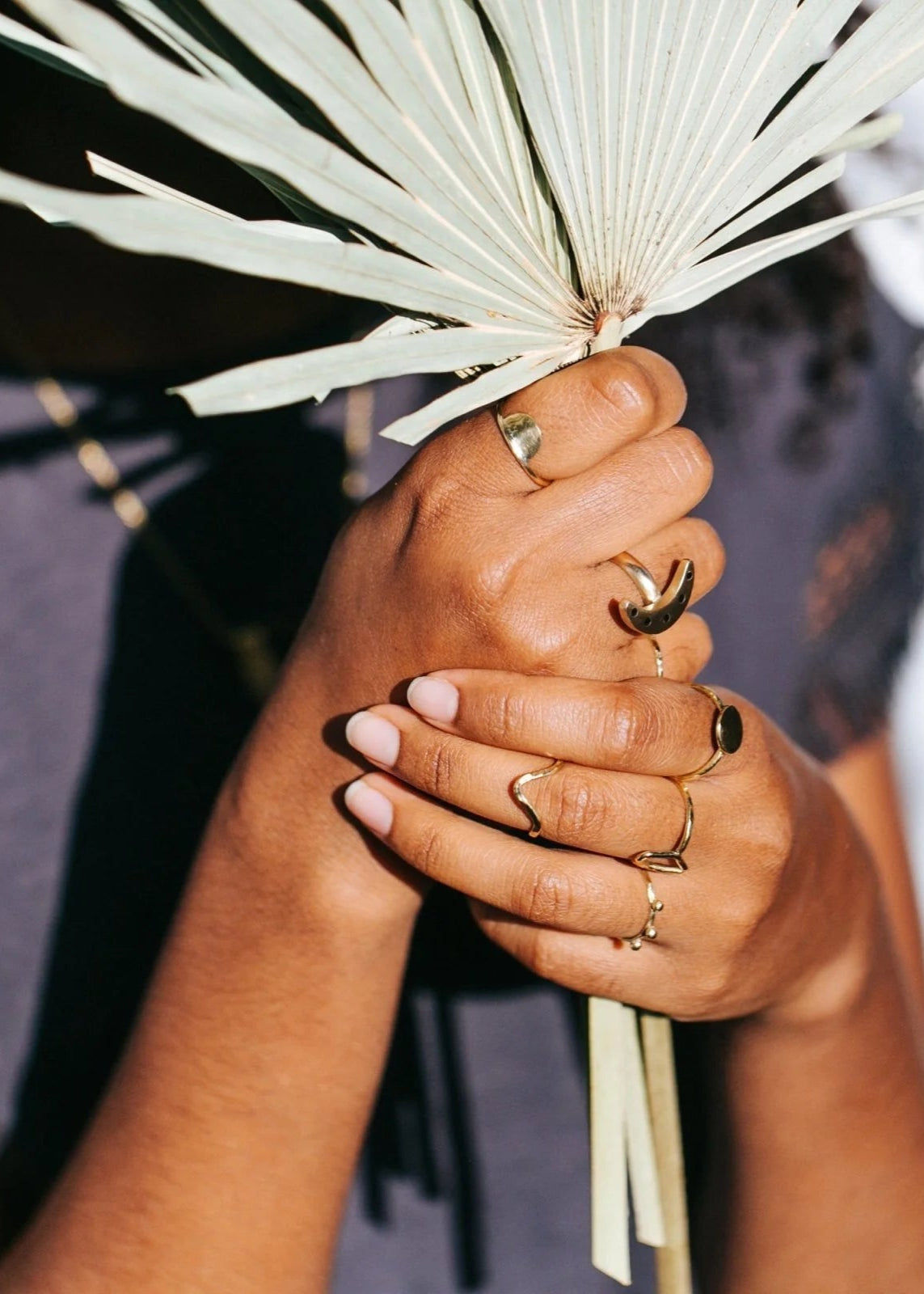 Geometric Brass Stacking Rings