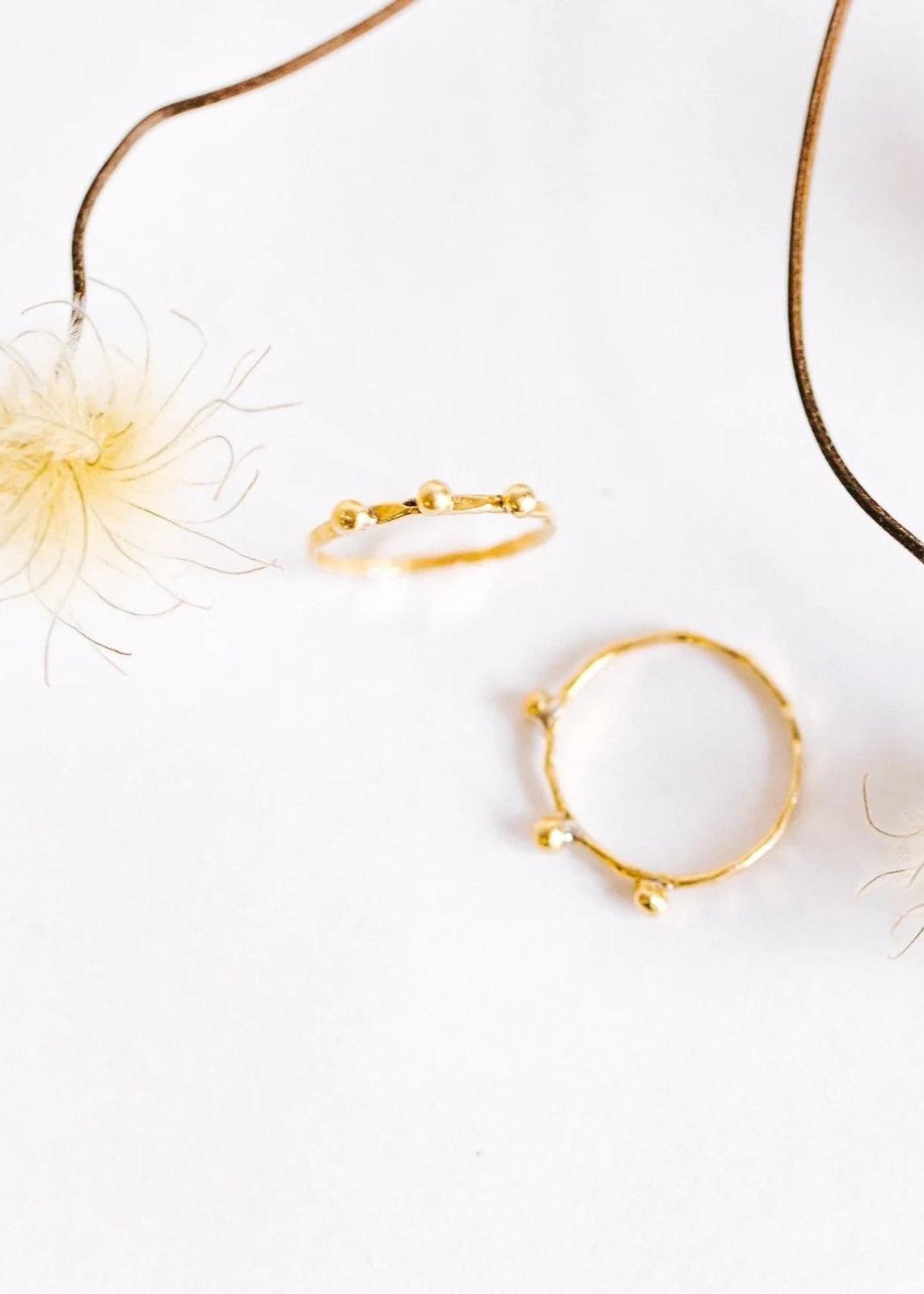 Geometric Brass Stacking Rings