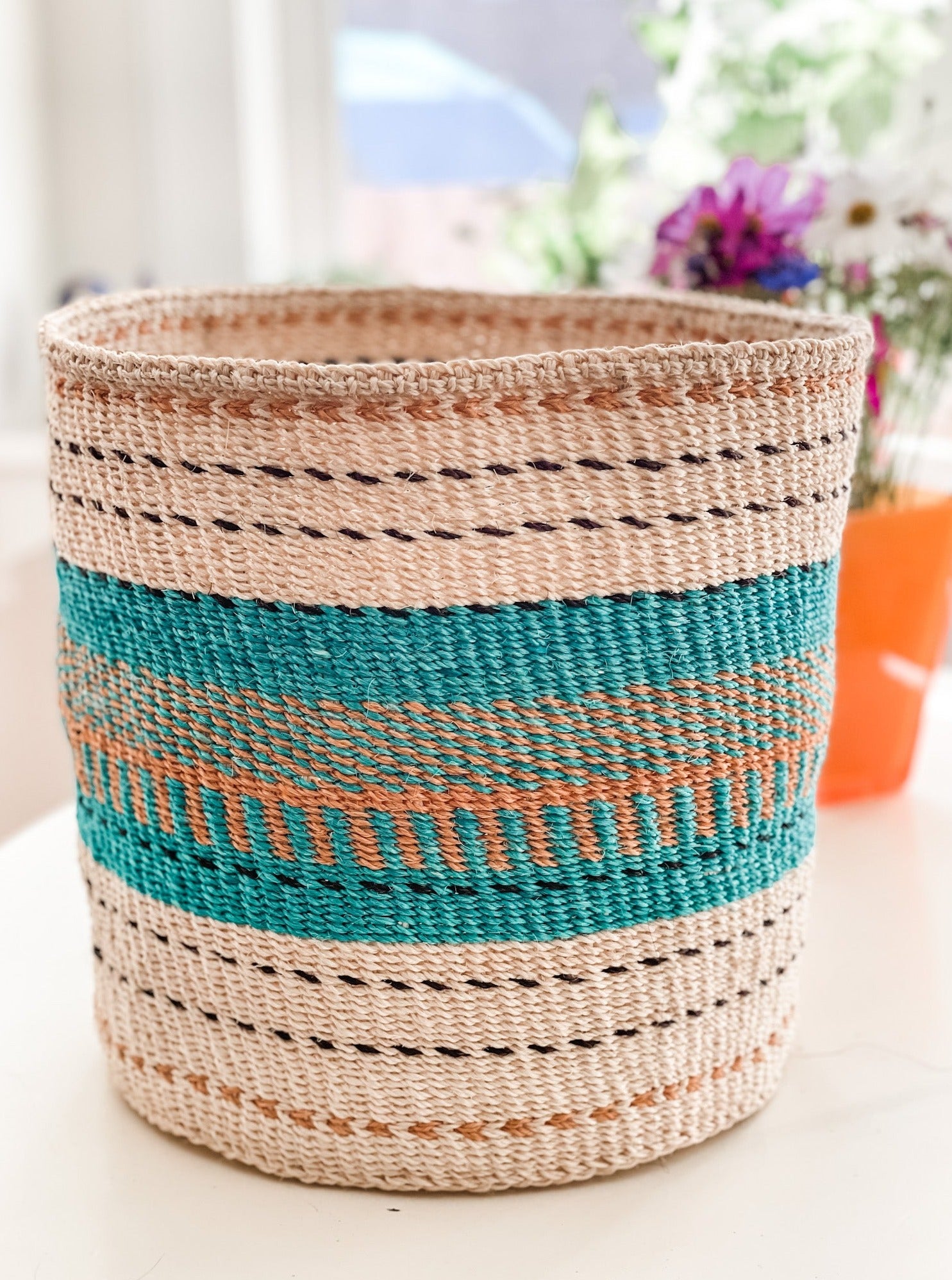 Sisal Thick Weave Basket | Arobaini na Sita - Zawadisha